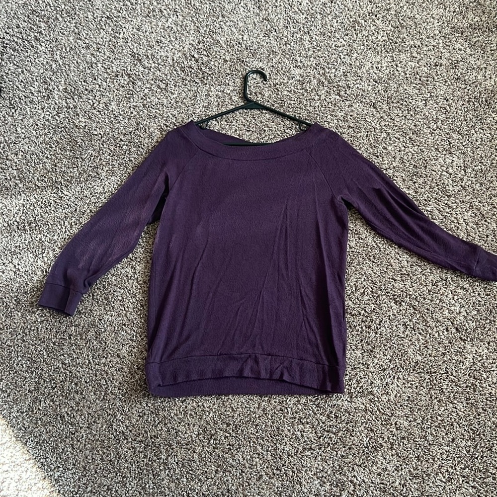 Mix, Purple, small, quarter length sleeve tee, very soft